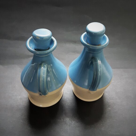 Buchan Pottery Portobello Scotland Oil and Vinegar Cruets Set - Picture 3 of 9